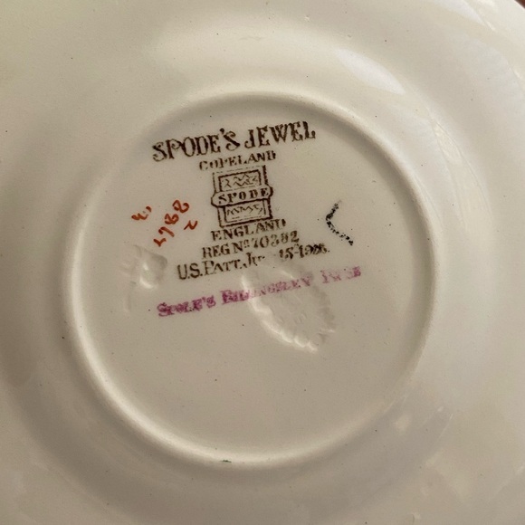 1926 Spode Jewel Copeland England Billingsley  6" catch tray - Picture 2 of 2